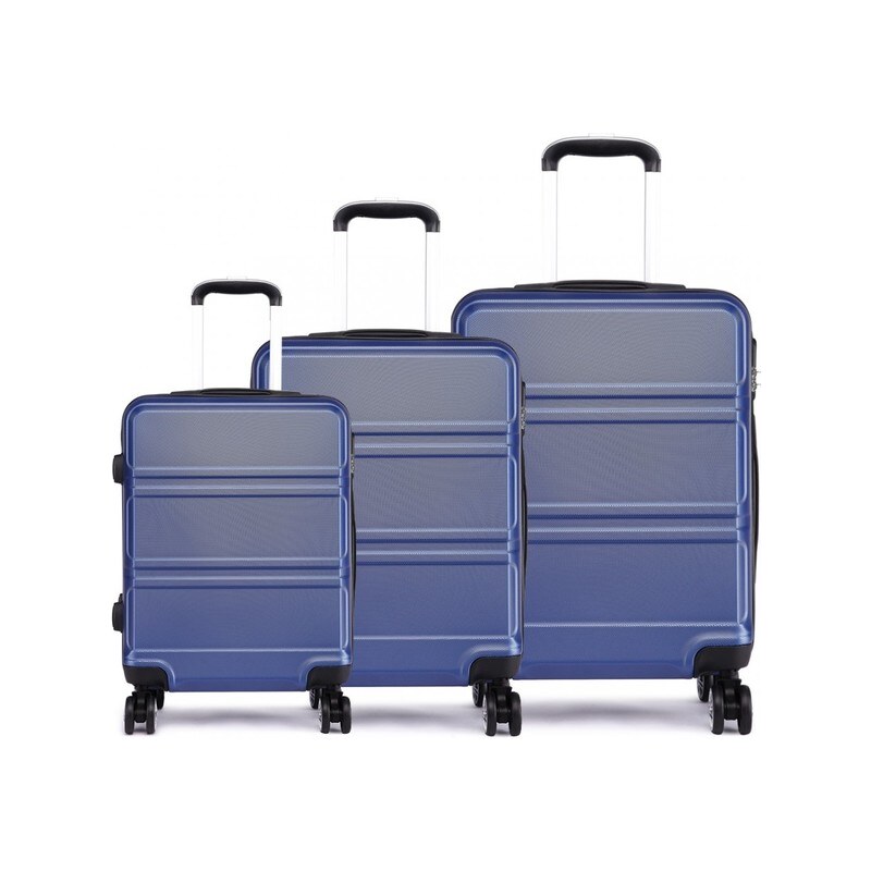 KONO Set cestovných kufrov Ariel, tmavomodrý 17431996