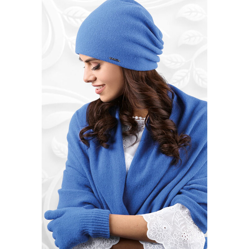 Kamea Nebesky modré dámske rukavice na zimu 01, Farba nebesky modrá