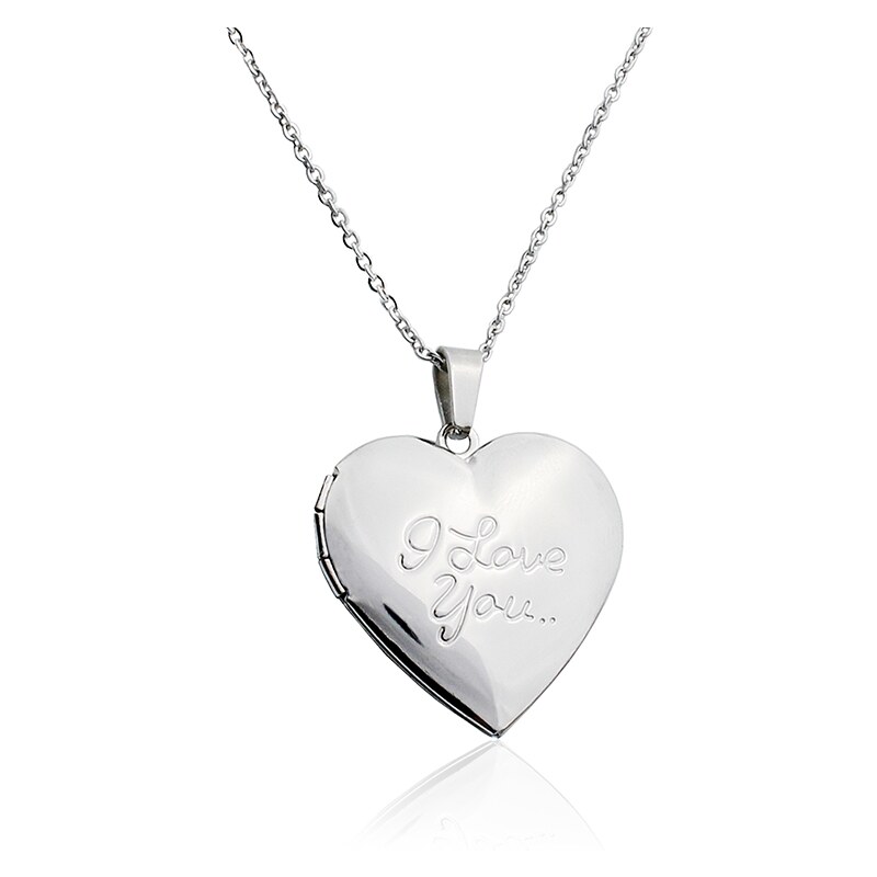 BM Jewellery Dámsky náhrdelník srdce Valentín z chirurgickej ocele 10400220