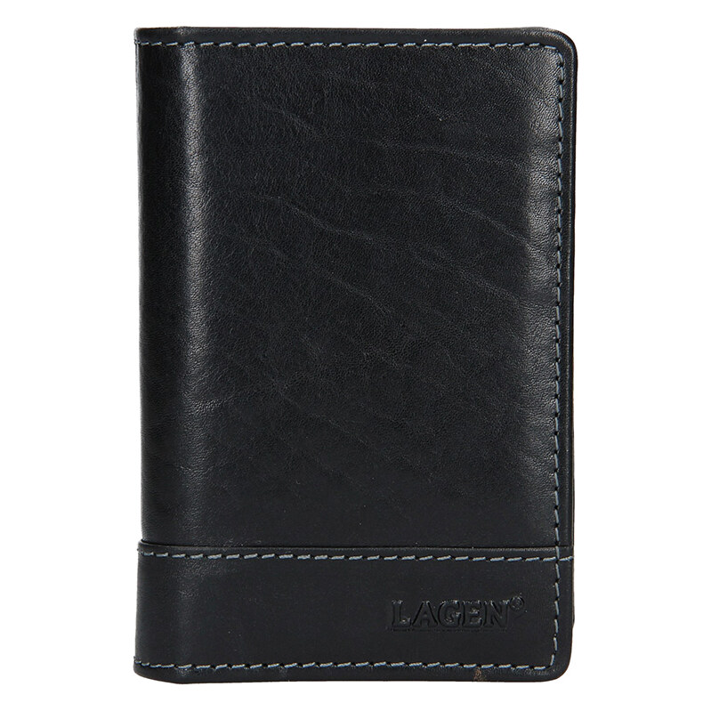 Lagen Kožená dokladovka V-260/T čierna 35335661