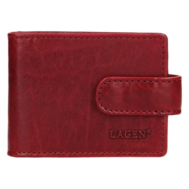 Lagen Kožený obal na karty a vizitky 21485/T červená 54060419