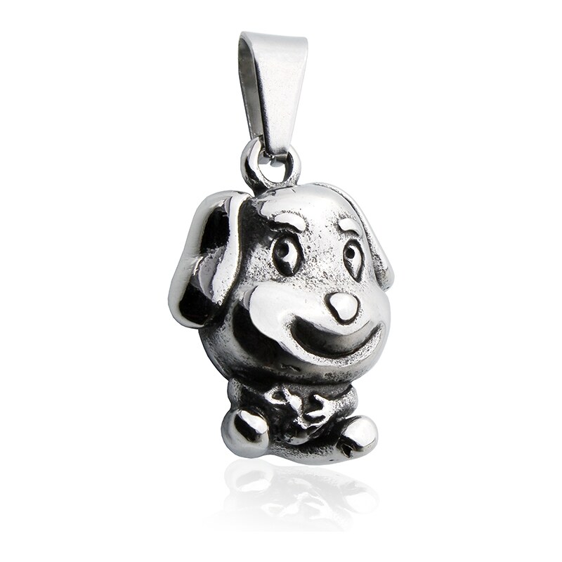 BM Jewellery Prívesok strieborný pes z chirurgickej ocele S600080 10400228