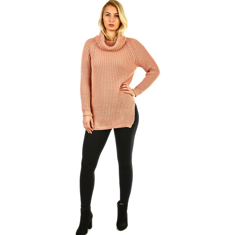 Glara Dlhý sveter s rolákom 36988119