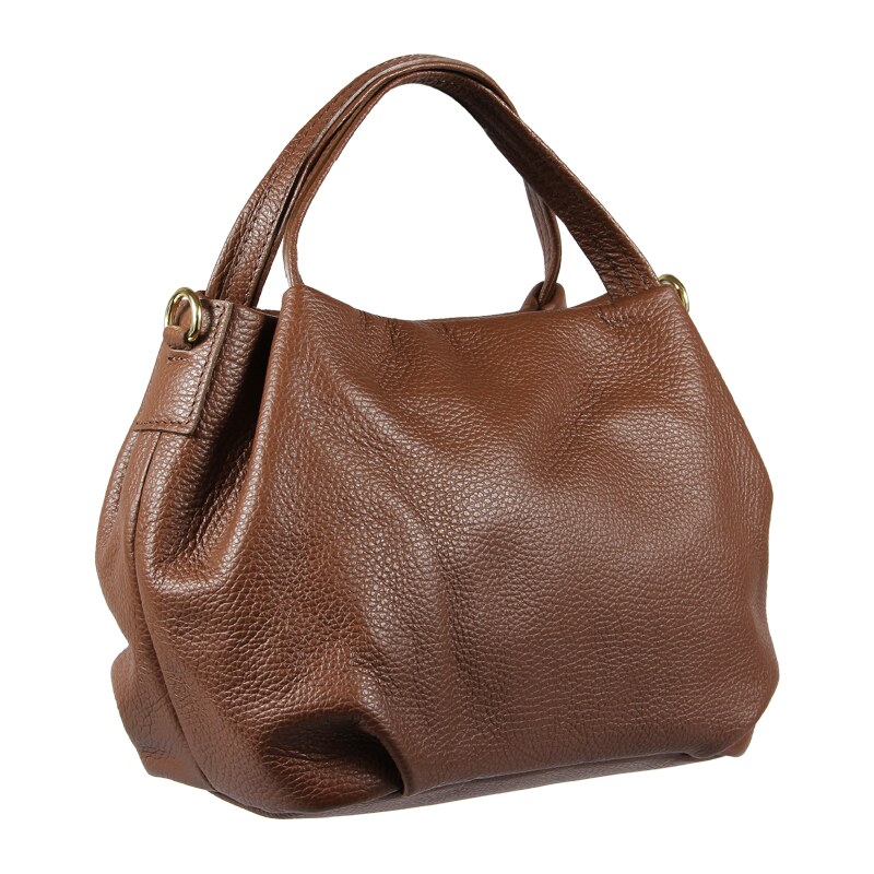 Hnedá kožená talianska crossbody kabelka Tea Marrone NovaKabelka.sk 46383914