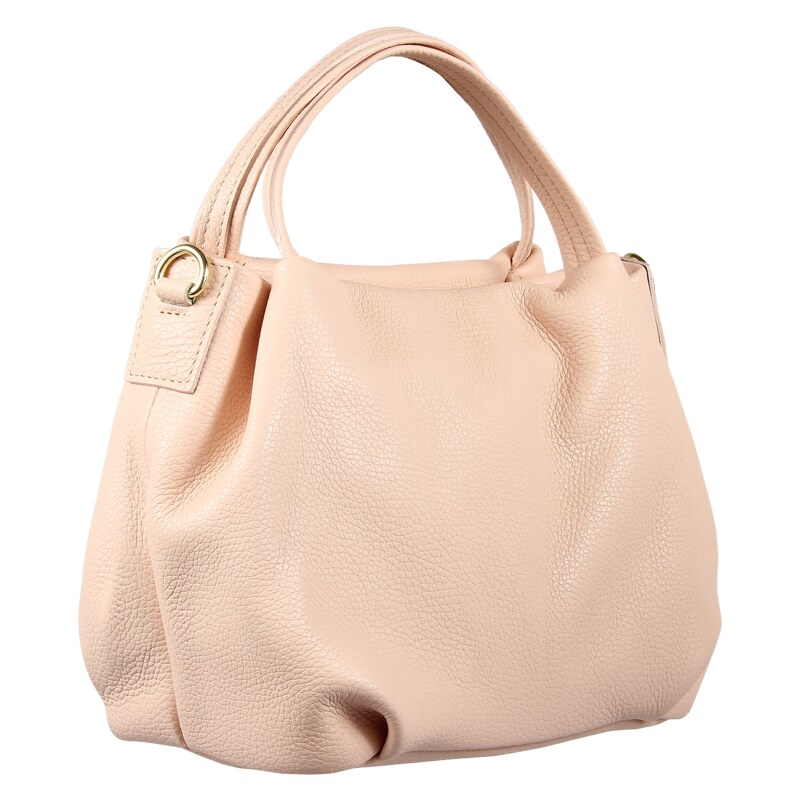 Ružová kožená talianska crossbody kabelka Tea Rosa Chiara NovaKabelka 38004863