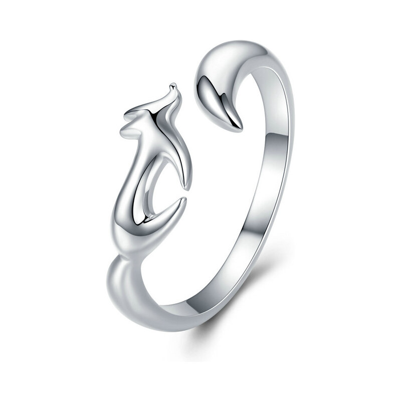 Emporial strieborný prsteň Líška 28778454