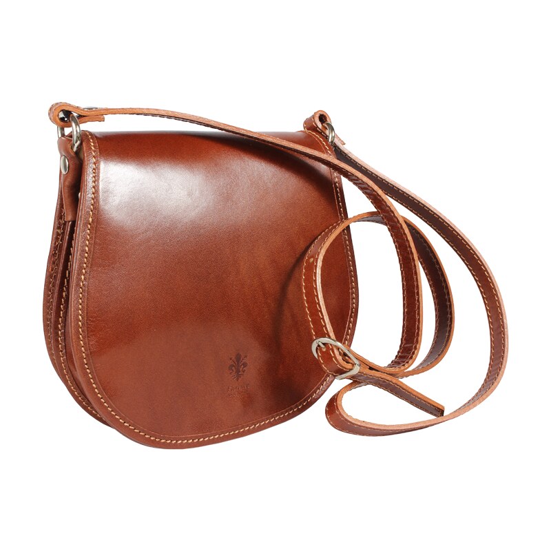 Hnedá kožená talianska crossbody kabelka Cleo Marrone NovaKabelka.sk 9270720