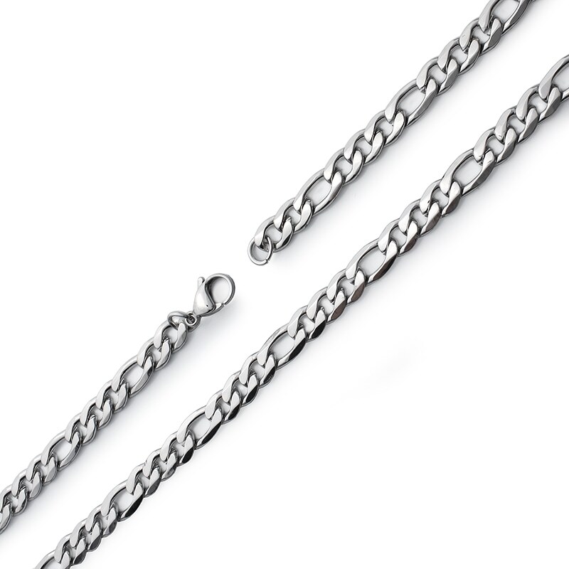 BM Jewellery Strieborný populárny reťaz Figaro 0,75cm z chirurgickej 10400238