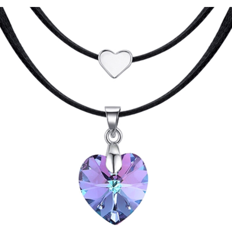 Glory Chocer krištáľové srdiečko violet 193 7951077