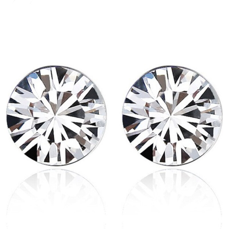 Glory krištáľové náušnice Bella okrúhle 919 9299325