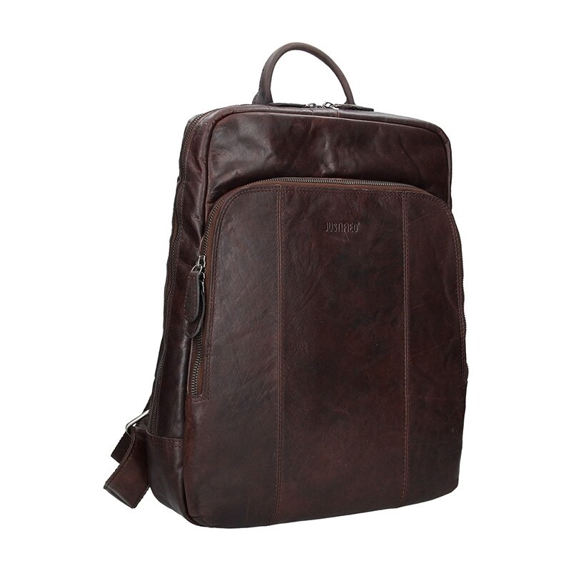 Pánsky kožený batoh Justified Arthur - hnedá 48227844