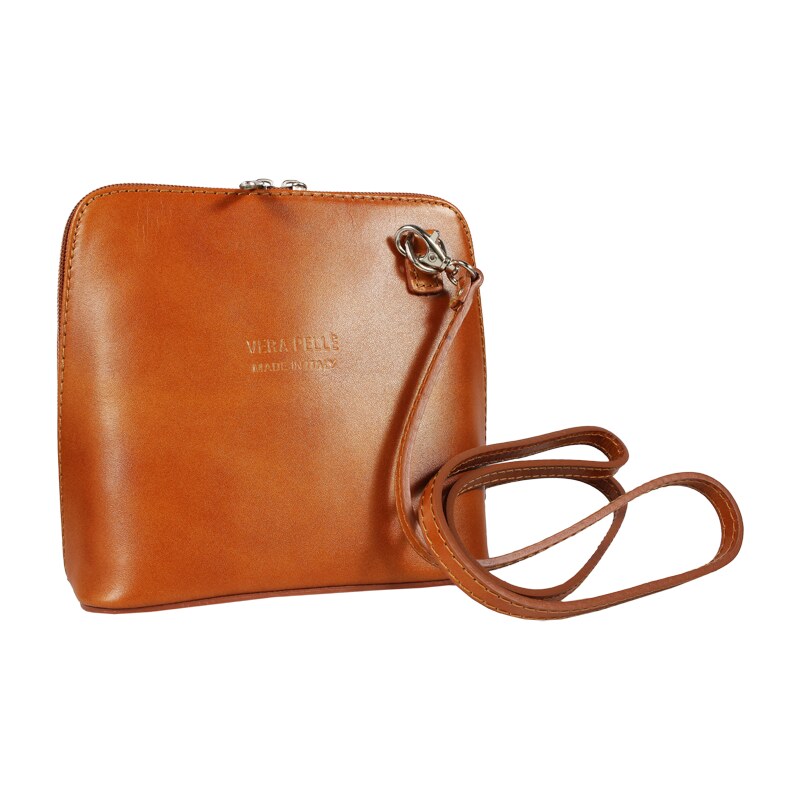 Camel kožená talianska crossbody kabelka Grana Camel NovaKabelka.sk 381865
