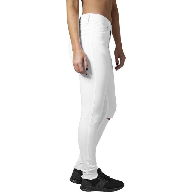 UC Ladies Women's jeans URBAN CLASSICS - white