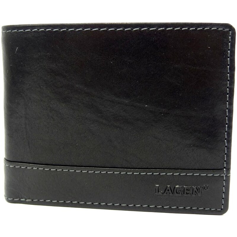 Lagen Pánska kožená peňaženka 21998/T čierna 42742332