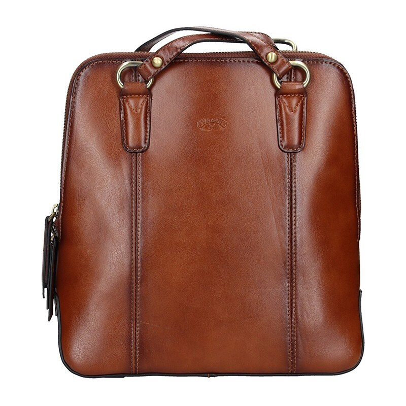 Dámska kožená batôžky kabelka Katana Martina - hnedá 24847459