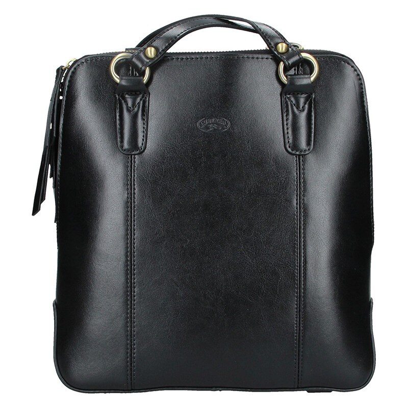 Dámska kožená batôžky kabelka Katana Martina - čierna 65912369