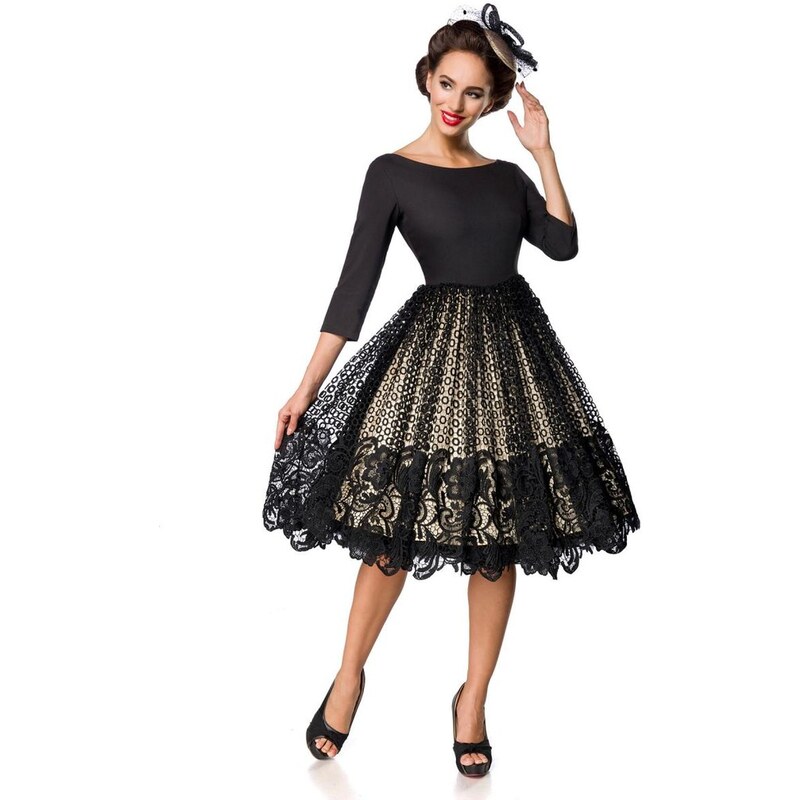 Glara Čipkované vintage šaty 10849393