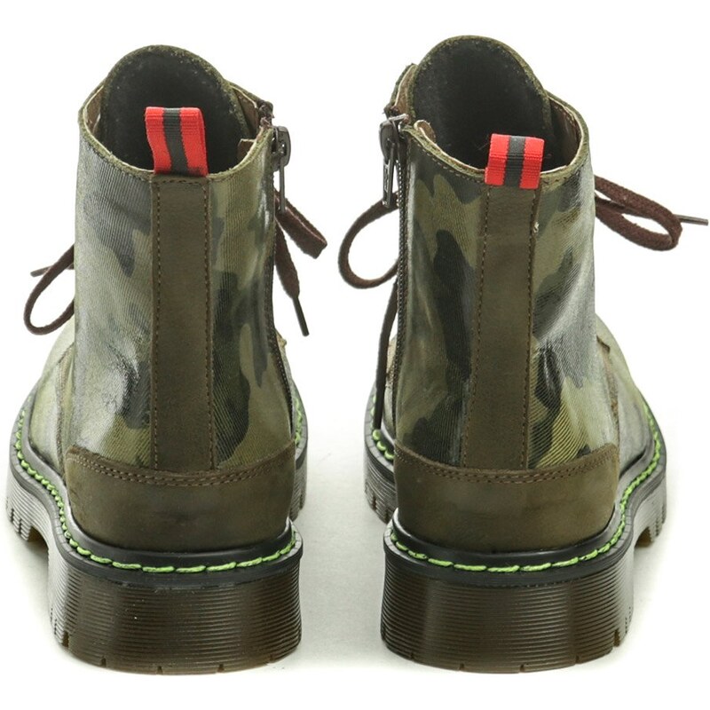 Koma 13D01M5 zelená maskáč členková obuv