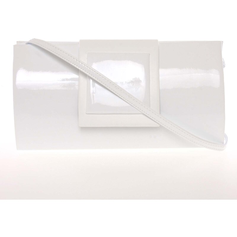 Dámska listová kabelka biela/lesk - Delami Sayre biela 62311080