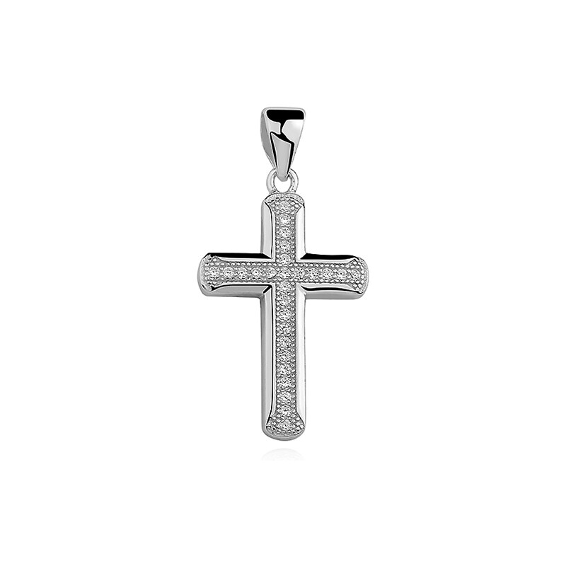 Olivie Strieborný prívesok KRÍŽIK so zirkónmi 1686 9398946