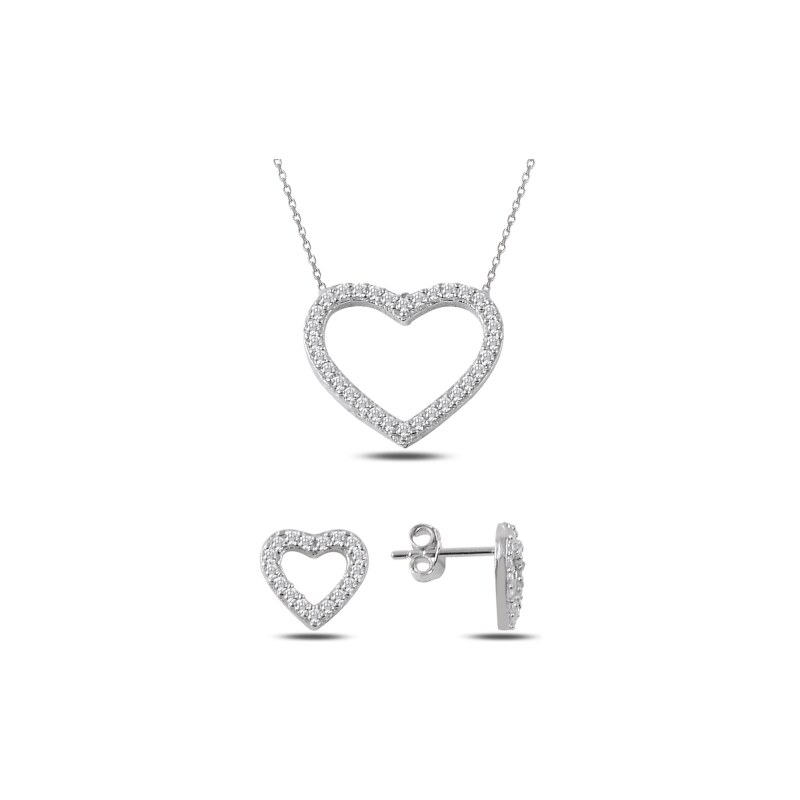 Olivie Sada strieborných šperkov SRDCE 2350 14271332