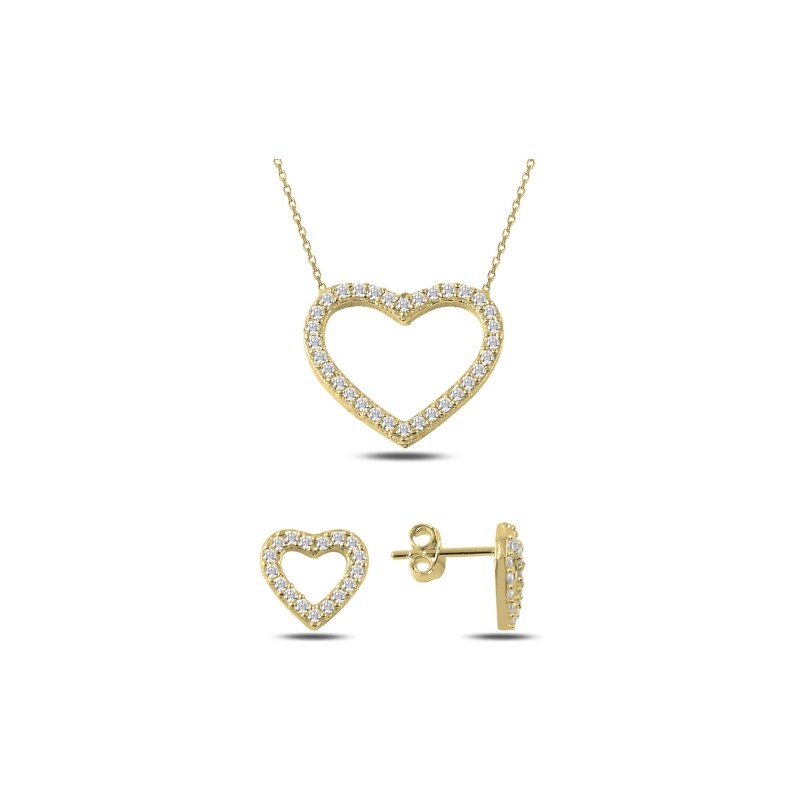 Olivie Sada strieborných šperkov ZLATÉ SRDCE 2351 14271333