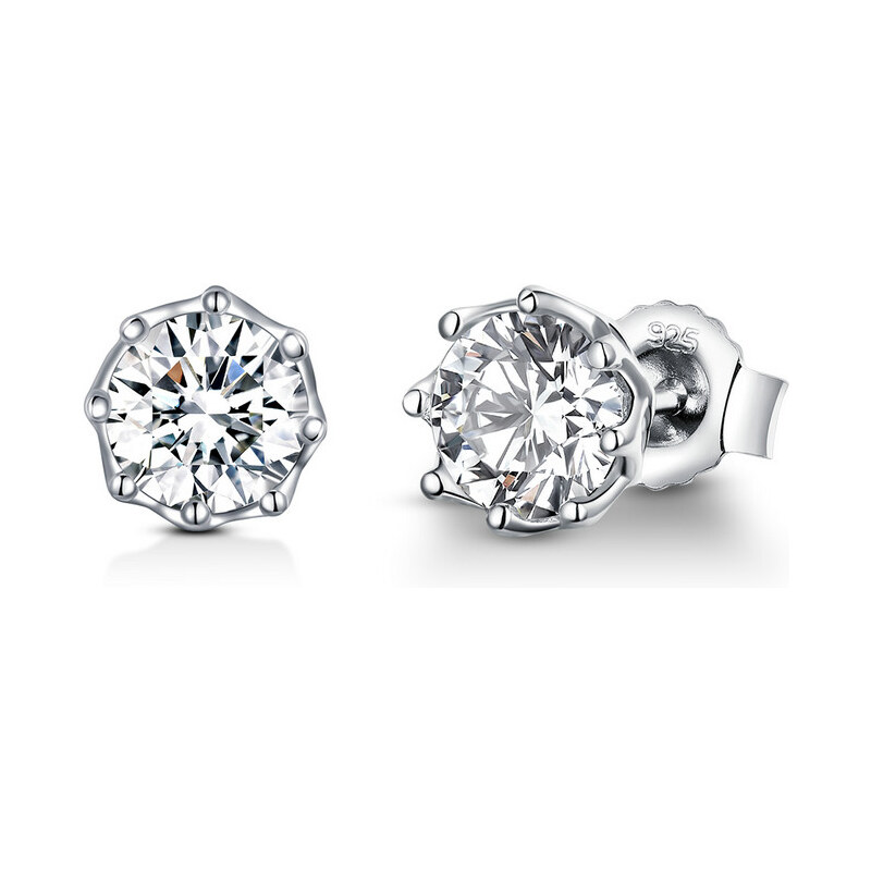 Emporial strieborné náušnice Jemný krištáľ SCE499 28284203