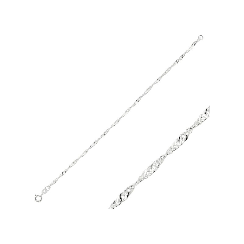 Olivie Strieborný náramok 18 cm 2376 14271347