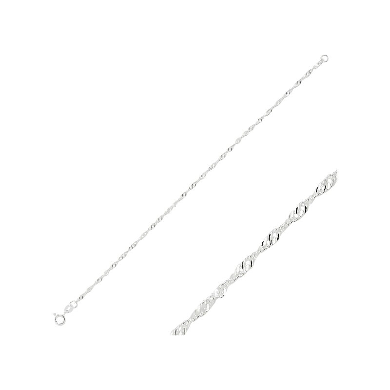 Olivie Strieborný dámsky náramok 19 cm 2377 37551289