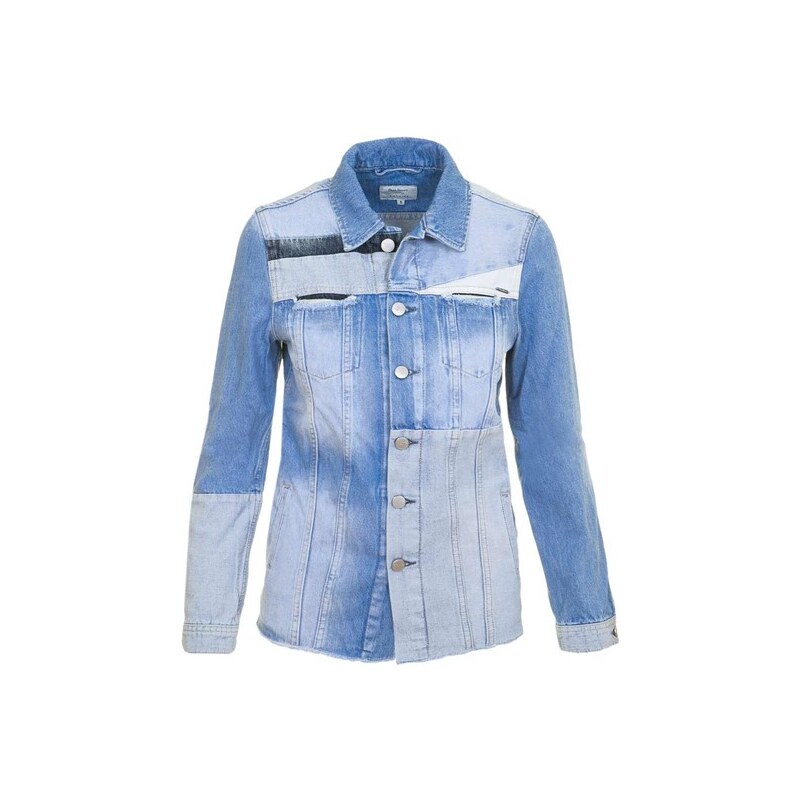 E-shop Patchwork džínsová bunda Pepe Jeans, svetlomodrá