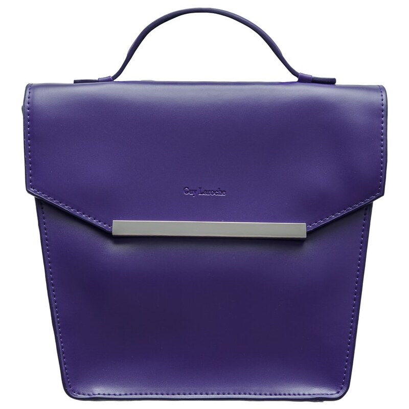 Guy Laroche Paris Kožená kabelka Guy Laroche malá do ruky - modrá 4849327