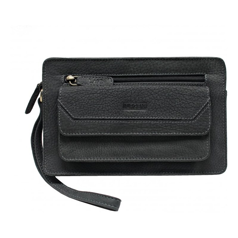 Lagen Pánska kožená etue (dokladovka) 2022W čierna 47271728