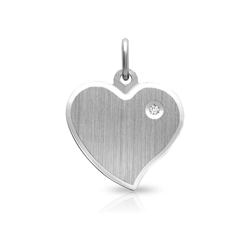 Ligot Strieborný prívesok Srdce so zirkónom MSP0581 46719956