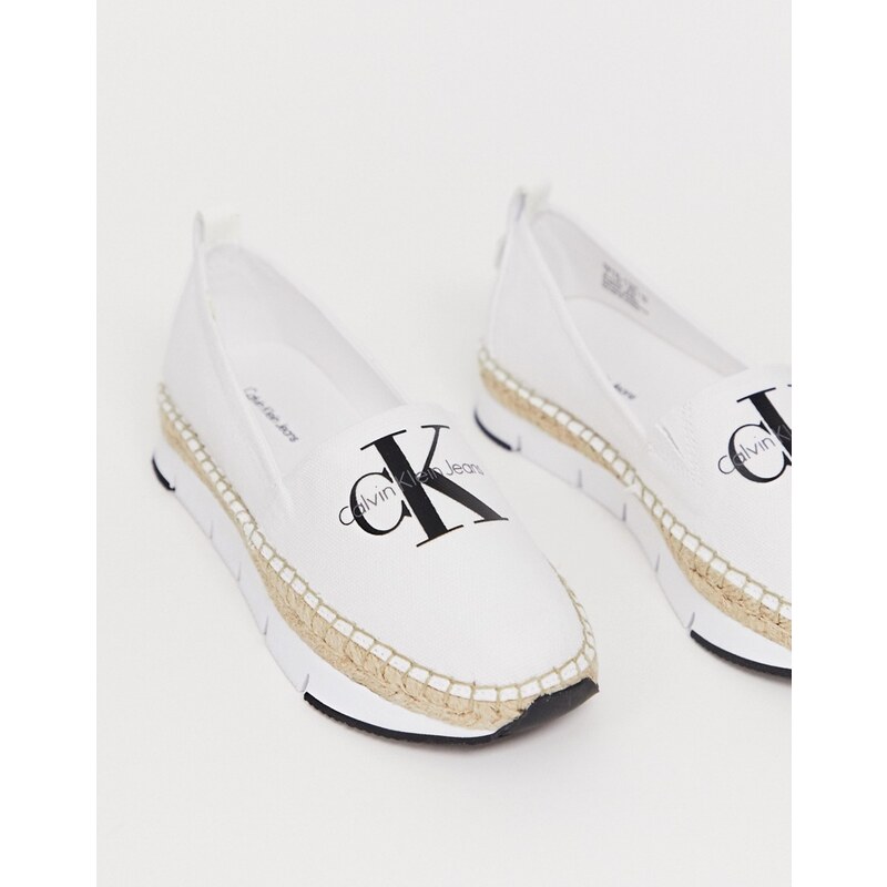 Calvin Klein Genna canvas espadrille white shoes GLAMI.sk