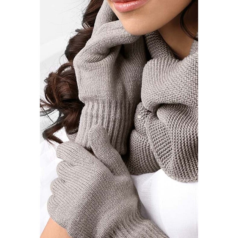 Kamea Šedé dámske rukavice na zimu 02, Farba šedá 36719054