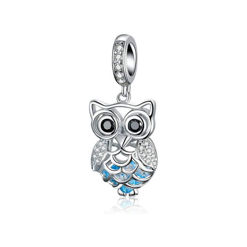 Emporial strieborný prívesok Pôvabná sova 24464478