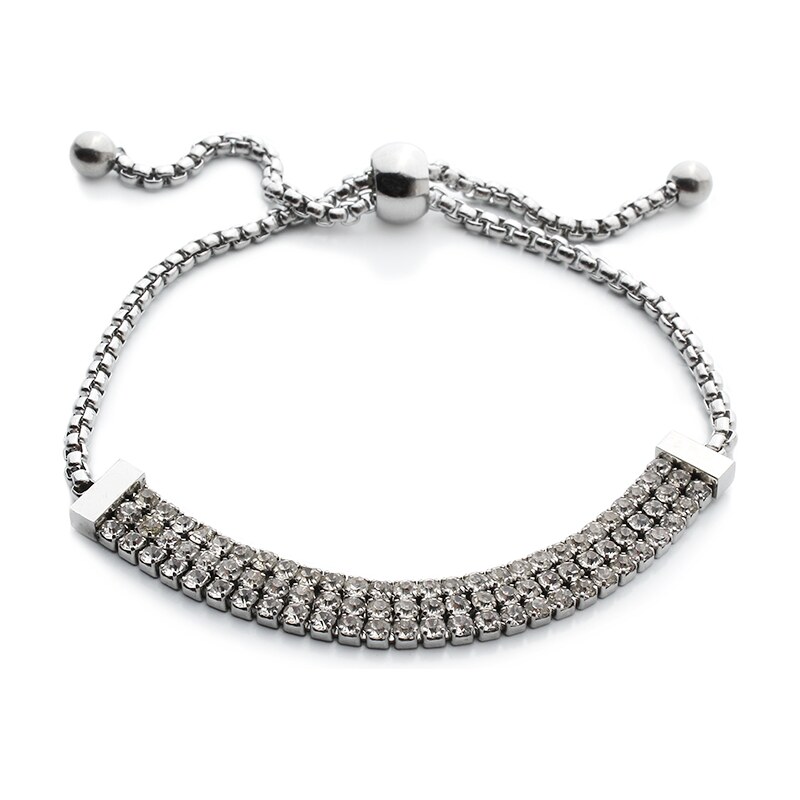 BM Jewellery Dámsky náramok NOBLESA z chirurgickej ocele so zirkónmi 10400317