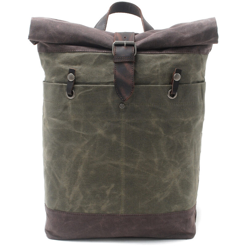 Glara Priestorný rolovací retro batoh 28823368