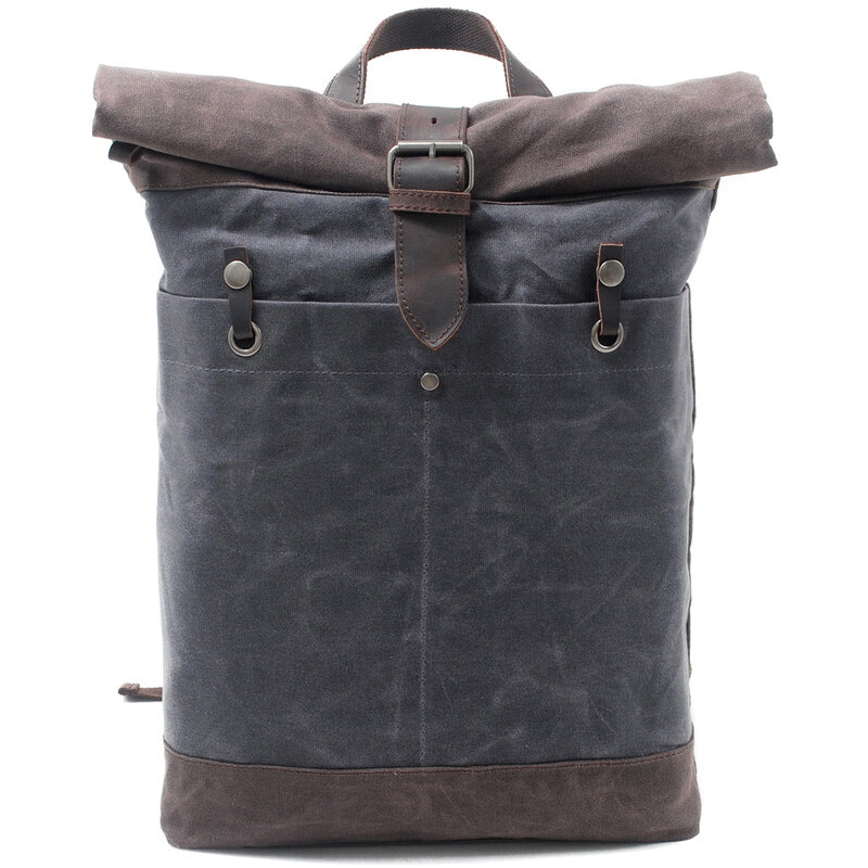 TopMode Priestorný rolovací retro batoh 50989498