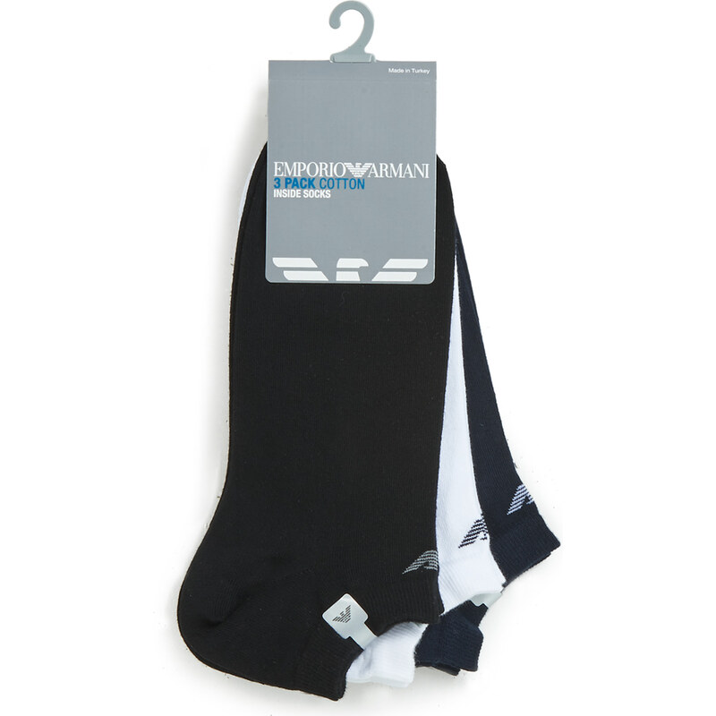 Emporio Armani Kotníkové ponožky CC134-PACK DE 3 Emporio Armani 24292063