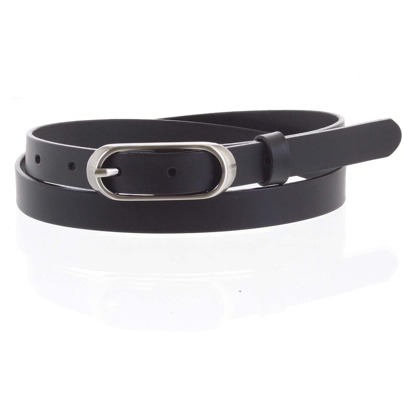 Penny Belts Dámsky kožený opasok čierny - PB Elia 100 čierna 51290711