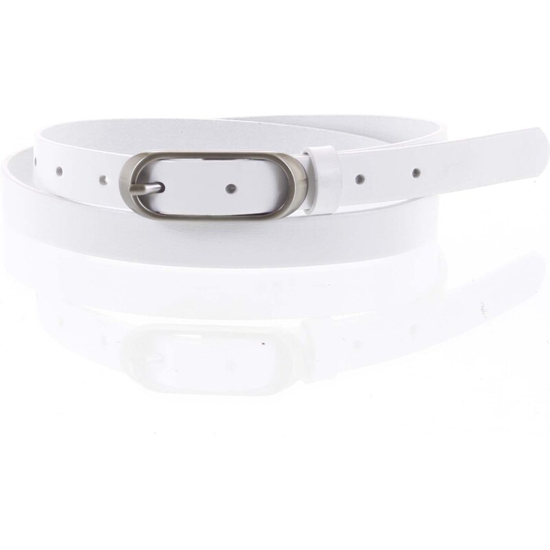 Penny Belts Dámsky kožený opasok biely - PB Elko 100 biela 52567000