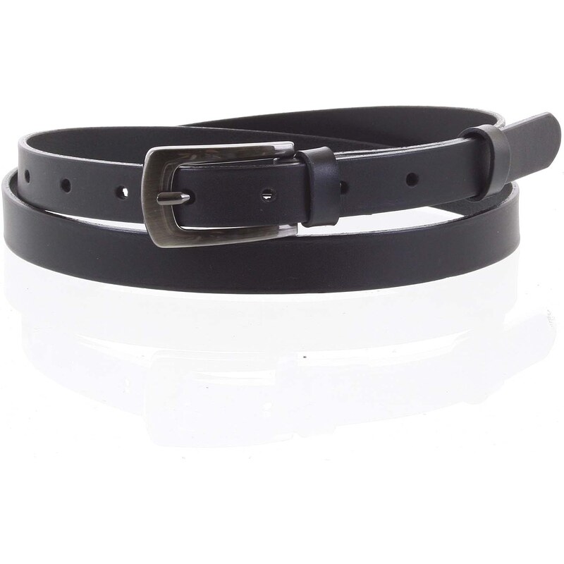 Penny Belts Dámsky kožený opasok čierny - PB Zippo 95 čierna 10692151