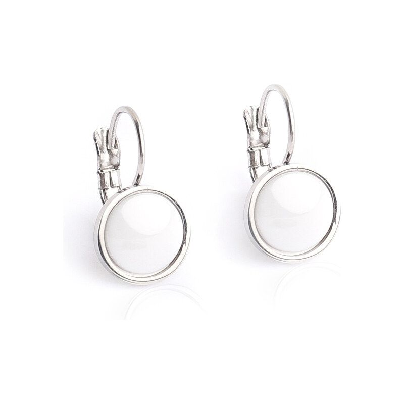 BM Jewellery Náušnice keramické kruhy 1,4 cm BLACK&WHITE S700120 27693474