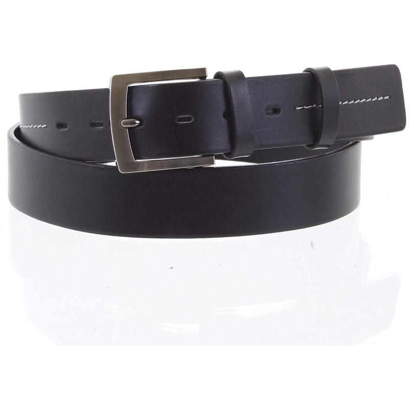 Penny Belts Pánsky kožený opasok Oto čierny veľ. 115 66650188