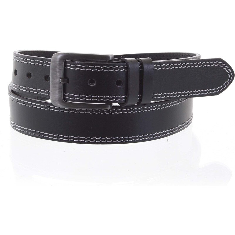 Penny Belts Pánsky kožený opasok CHRISTOPHE veľ. 105, čierny 66650159
