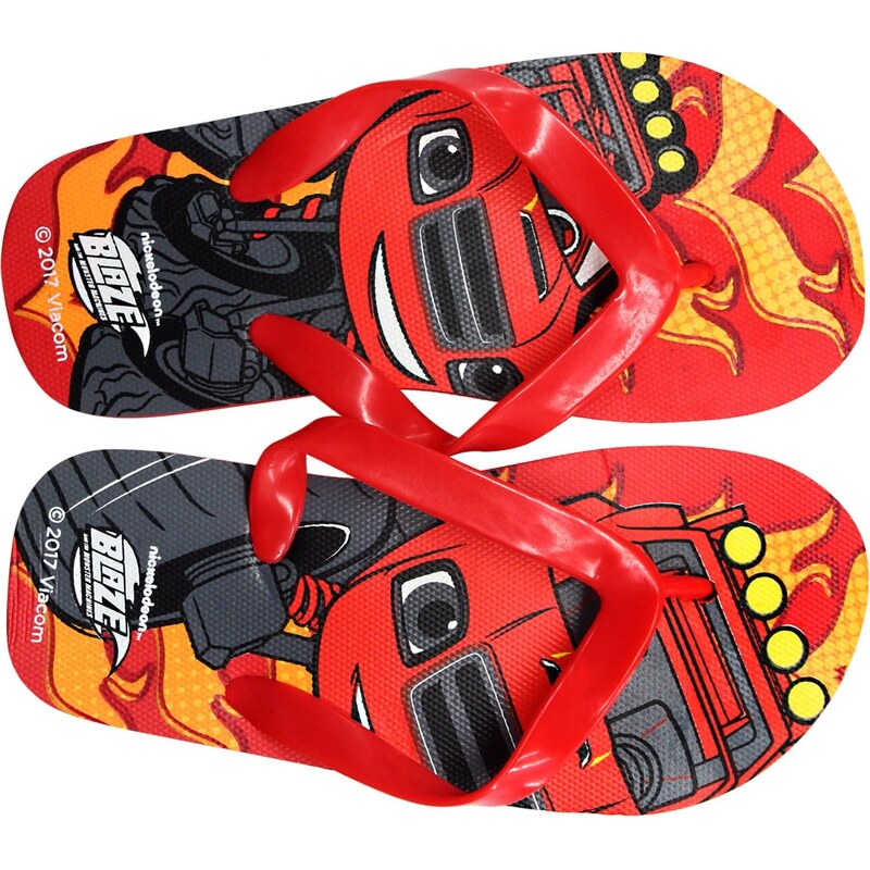 Setino Chlapčenské plážové žabky Monster Truck Blaze - Plamienok 10849044