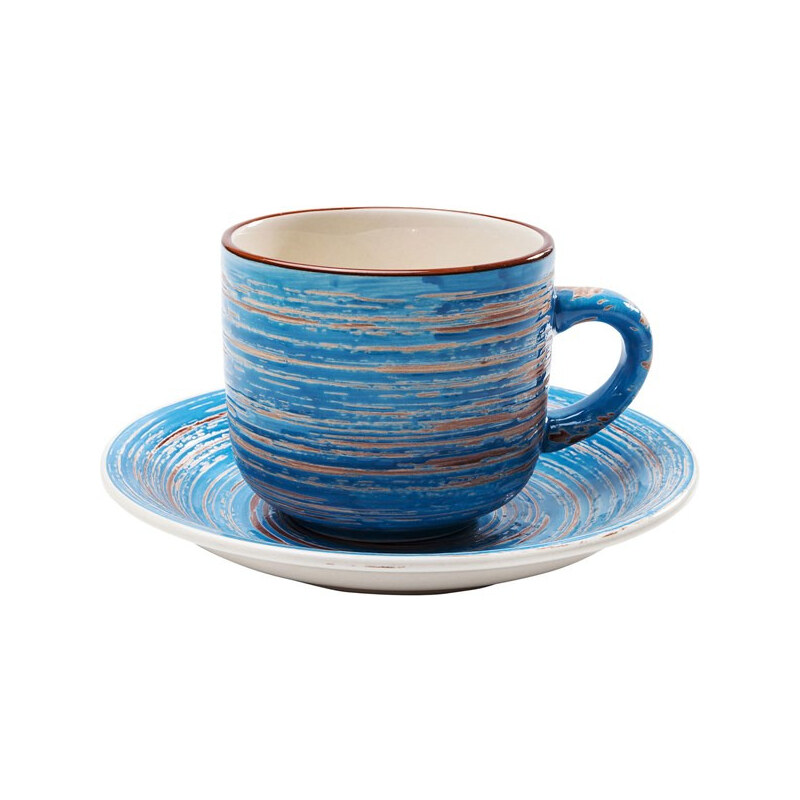 KARE DESIGN Set na kávu Swirl Blue