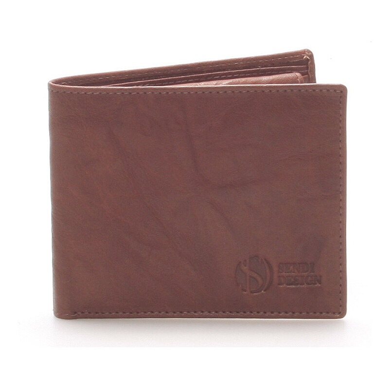 Elegantná kožená hnedá peňaženka - SendiDesign 46 hnedá 5714574