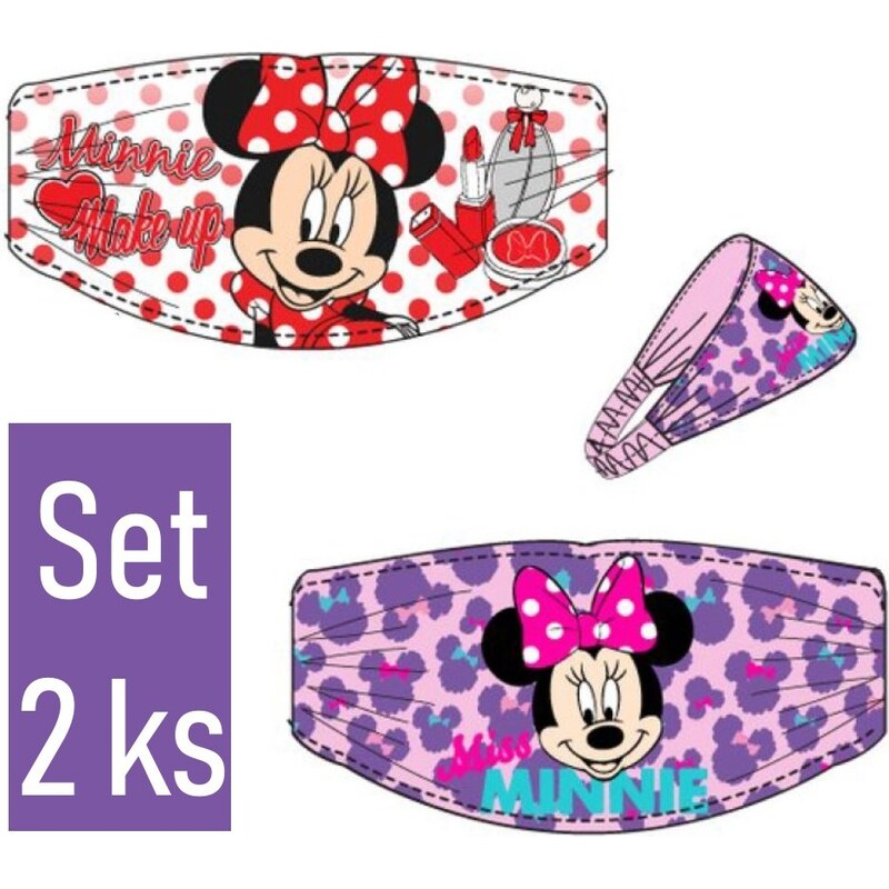 SunCity Čelenka do vlasov Minnie Mouse - Disney - set 2 ks 50821637